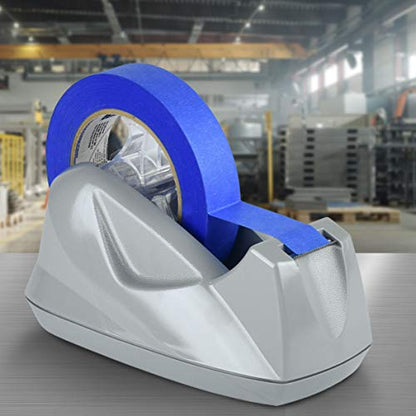 Acrimet Desktop Tape Dispenser Jumbo Size, Non-Skid Base, Plastic, Silver