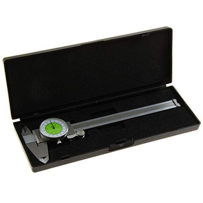 iGaging Dial Caliper 6" Fractional & Decimal Inch Combination Dual Scale