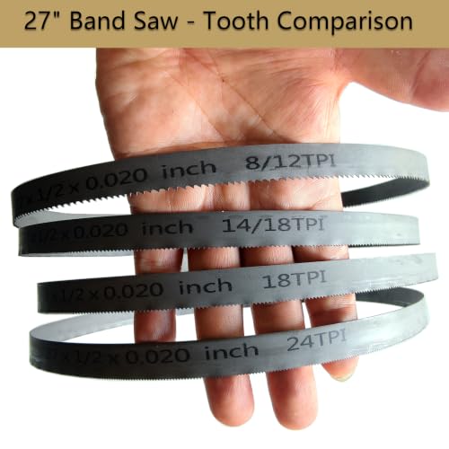 27 Inch Bandsaw Blades 18 TPI for DeWalt DCS377, Milwaukee 48-39-0572 Portable Band Saw Blade - 3 Pack - size: 18 TPI