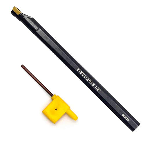 OSCARBIDE 1/2" x 7" Indexable Boring Bar SCLCR,Right-Hand - color: 1/2*7