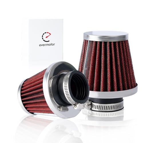 Evermotor Air Filter for Motorcycle, Air Cleaner Carburetor 38mm 39mm 40mm - size: 38/39/40 mm