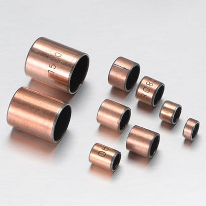 uxcell Sleeve Bearings 6mm Bore x 8mm OD x 10mm Length Plain Wrapped Oil-Less Bushing 6pcs - size: 6x8x10mm