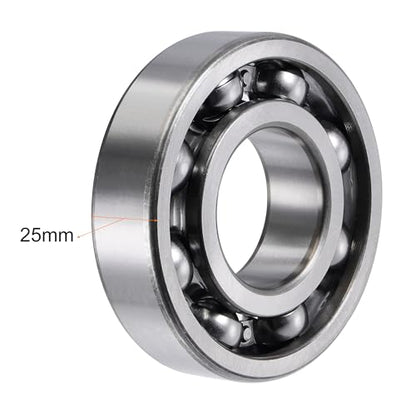 uxcell 6309 Deep Groove Ball Bearings 45x100x25mm Chrome Steel, Open Type - size: 45x100x25mm