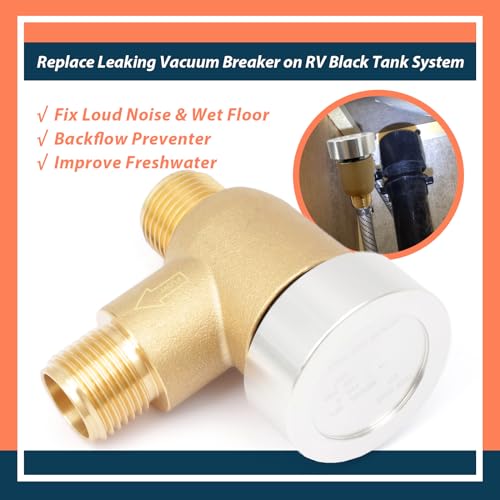 Upgraded Brass RV Vacuum Breaker Check Valve 571-VAC-CHK-A