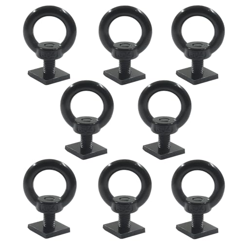 8 PCS T Track Mount Tie Down Anchor - size: 8 Pcs