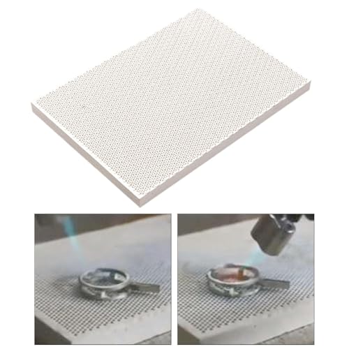 Honeycomb Welding Brick Honeycomb Soldering Board Easy Carrying with Holes Stable Heat Resistant for Jewelry Processing Tool, Rectangular L - color: Rectangular L