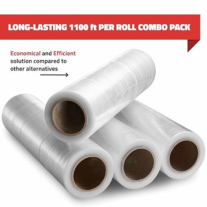 Simply Cool 40 Pack Stretch Wrap 18 Inch 80 Gauge Shrink Wrap - color: Clear, size: 40 Pack