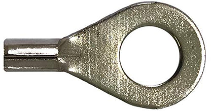 1200 Piece - 900°F High Temperature Crimp Wire Connectors Electrical Assortment Kit - Non-Insulated Nickel Plated Steel Ring/Spade/Butt Terminal Connectors (Male & Female)- Made in USA
