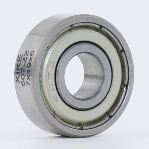 XIKE 607ZZ Shielded Deep Groove Ball Bearing, 7 x 19 x 6 mm, 10-Pack - size: B607ZZx10