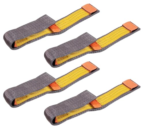 Mytee Products Yellow Polyester Web Sling Wear Pad for Rigging and Lifting Slings Protection - size: 4 - Pack, style: Web Sling Sleeve (3" x 13")