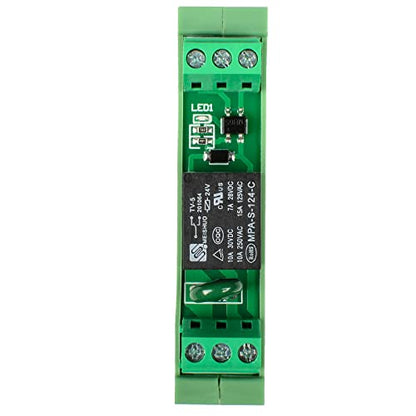 Relay Board, Relay Module 1 Channel 1 SPDT DIN Rail Mount 24V DC/AC - size: 1 Channel 1 SPDT