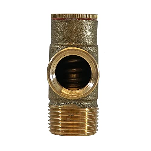 Merrill MFG PRVNL75100 3/4" Lead-Free Brass Pressure Relief Valve, 100 PSI Cold Water Safety Valve for Well Tank, Pump & Plumbing Systems, 3/4" NPT No-Lead Water System Protection Valve