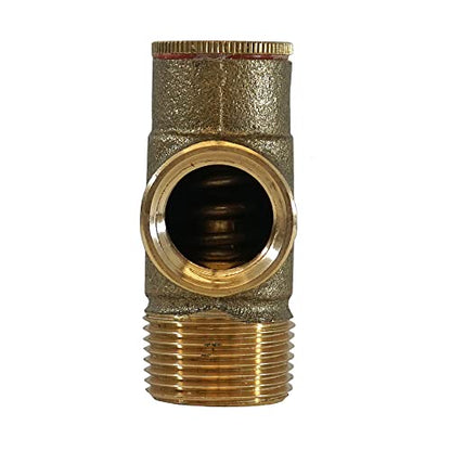Merrill MFG PRVNL75100 3/4" Lead-Free Brass Pressure Relief Valve, 100 PSI Cold Water Safety Valve for Well Tank, Pump & Plumbing Systems, 3/4" NPT No-Lead Water System Protection Valve