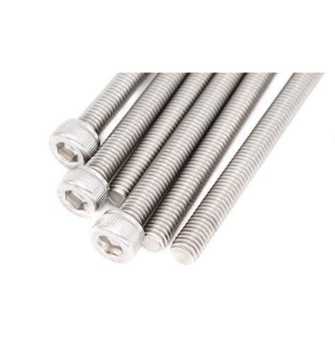 6pcs M6 x 120mm Full Thread 304 Stainless Steel Hex Socket Cap Bolt Screw - size: M6