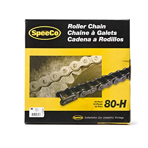 SpeeCo #80-H Roller Chain x 10 Feet with Connecting Link, S06803 - size: #80-H
