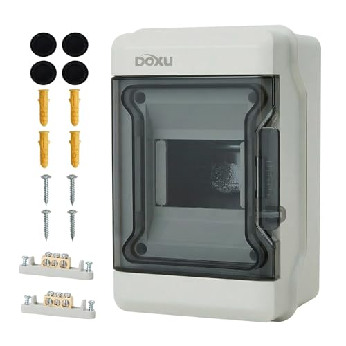 Circuit Breaker Box, IP66 Distribution Protection Box (AT-4 Way-H) - size: 4 - 5x7.9x3.9 INCH