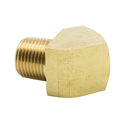 45 Degree Street Elbow 3/8" NPT Male x 3/8" NPT Female Brass Pipe Fitting (Pack of 2) - size: 3/8" NPT Female x 3/8" NPT Male