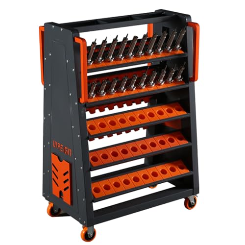 BT40 CNC Tool Holder Keeper, CAT40 Mobile CNC Tool Storage Cart, CNC Tool Storage System, CNC Tool Storage Rack Organizers for Warehouses Machining Centers - size: BT/CAT40-100CAP
