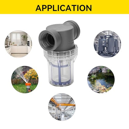 1'' Female NPT in-Line Strainer - Garden Hose Filter for High Pressure Washer, Sediment Filter with 100 Mesh Stainless Steel Screen (1'' 100 Mesh) - style: 1'' 100Mesh