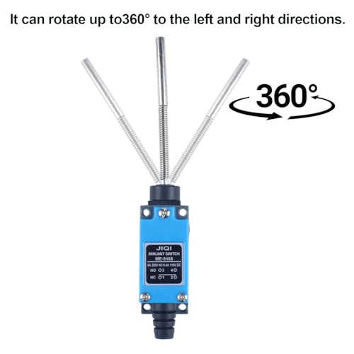 Momentary Limit Switch Travel Switch,omnidirectional Thick Lever Spring Rod,NO and NC self-resetting momentary switches (4pcs) - style: ME-8168