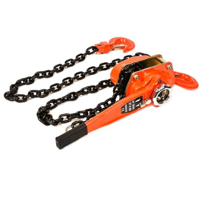3Ton Manual Lever Chain Hoist, 3 ton 6600LBS chain hoist 10 FT come along winch 2 Heavy Duty Hooks Industrial Grade Steel chain, G80 chain come along for Building Warehouse Automotive Machinery
