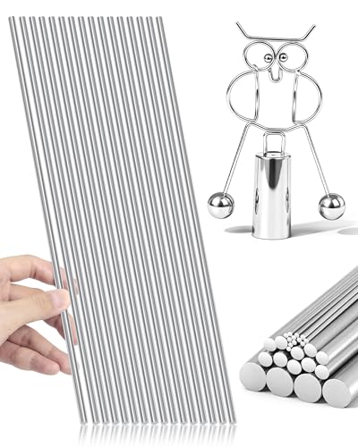 FIVEIZERO 18Pcs 1/8inch x 300mm 304 Stainless Steel Round Rod - size: 3.18 mm