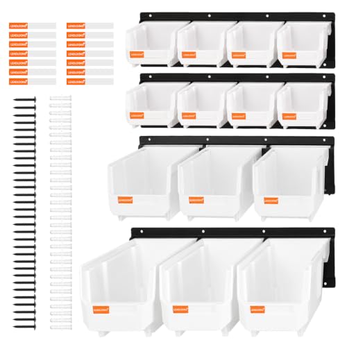 14pc Wall-Mounted Organizer V1 V2 V3 Master Combo Set White - color: White, size: V1-8Bins&V2-3Bins&V3-3Bins&4Rails