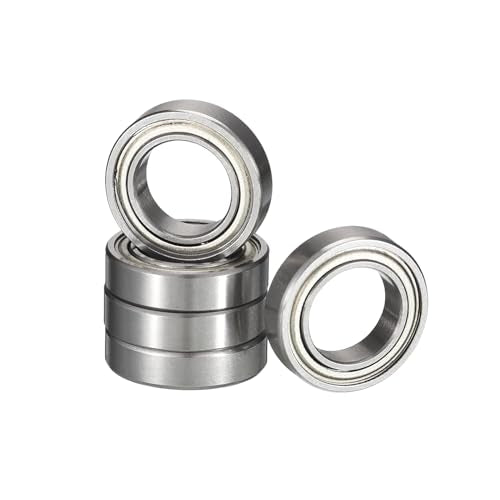 R1038ZZ Deep Groove Ball Bearings, ID 3/8" x OD 5/8" x Width 5/32" Miniature Bearings, Double Metal Shielded Ball Bearing Chrome Steel Z2 Lever 5pcs - size: R1038ZZ 3/8" x 5/8" x 5/32"