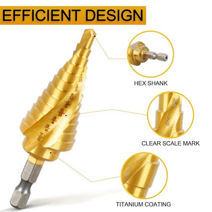 DWA1786IR StepBit Impact Ready Step Drill Bit for Metal