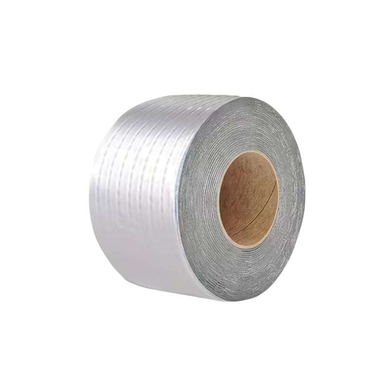 1pc Waterproof High Temperature Resistance Aluminum Foil Thicken Butyl Tape Wall Pool Roof Crack Duct Repair Sealed Self Tape, 1PC - color: 1PC