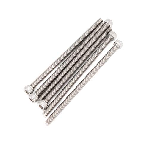6pcs M6 x 120mm Full Thread 304 Stainless Steel Hex Socket Cap Bolt Screw - size: M6
