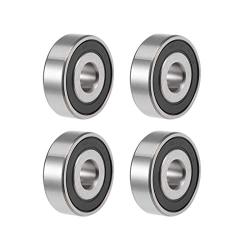 uxcell 1620-2RS Deep Groove Ball Bearings Z2 7/16 X 1-3/8 X 7/16inch Double Sealed Chrome Steel 4 Pcs - size: 7/16"x1-3/8"x7/16"