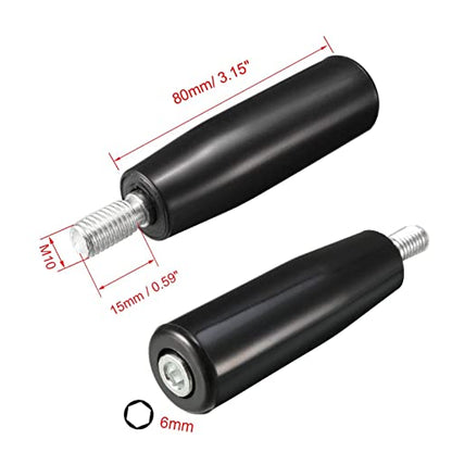 Revolving Handwheel Machine Handle for Milling Machinery Male Threaded Stem M10*80 1pcs - size: M10*80