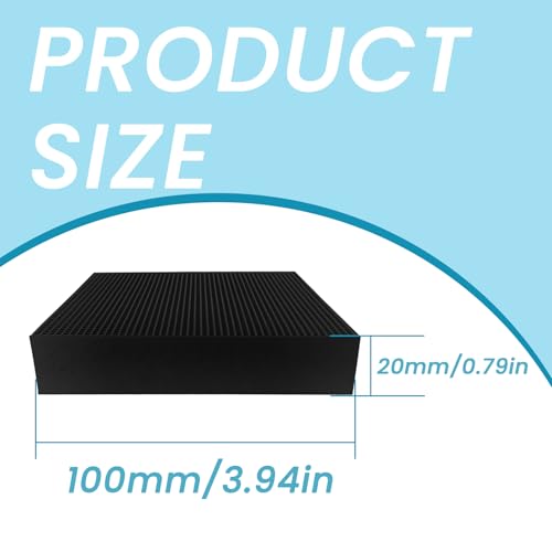 4 Pack Shock Pad for Air Compressor Or Equipment Solid Rubber 4"×4"×7/8" - size: 100×100×20mm