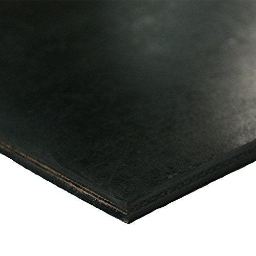 Rubber-Cal Heavy Black Conveyor Belt - Rubber Sheet - .30(2Ply) Thick x 8" Width x 288" Length - Black - size: 8" x 24ft