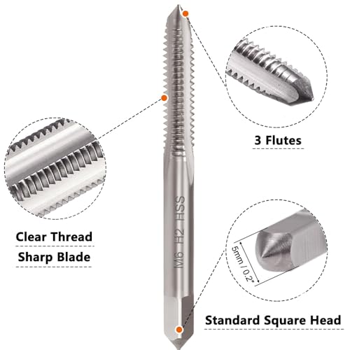 M6 X 1.0 Metric Tap and Die Set, Threading Tap Die Set - color: m6*1