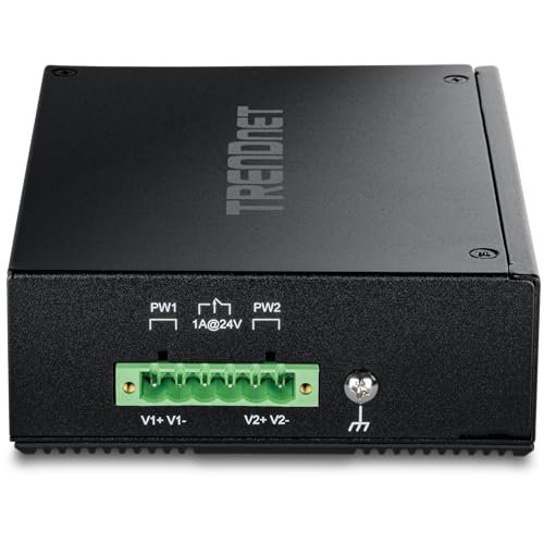 TRENDnet 8-Port Industrial Gigabit PoE+ DIN-Rail Switch, TI-PG80 - style: 8 Port Switch