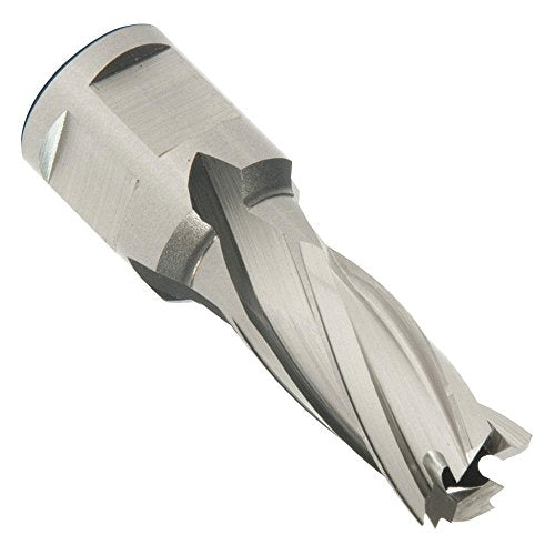 Hougen 12116 1/2 Inch Diameter x 1 Inch Depth of Cut 12,000 Series High Speed Steel Annular Cutter 3/4 Inch Weldon Shank for Magnetic Drills