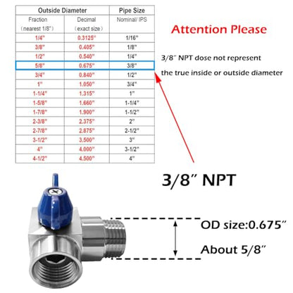 Beduan 3/8 NPT Ball Valve Male to Female 304 SS 90 Degree Elbow Shut Off - size: 3/8 NPT