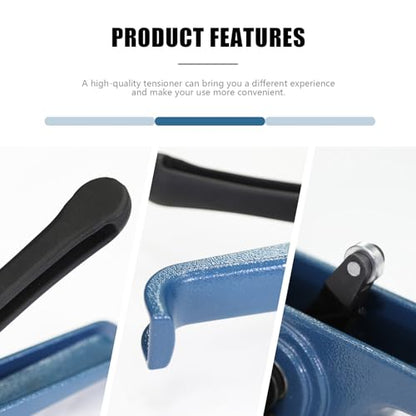 Heavy Duty Banding Strapping Tensioner & Cutter Manual Packaging Tools Windlass for 1/2"-3/4" Width Polyester Poly Strap(Gemstone Blue) - color: PET Blue, size: 1/2-3/4in