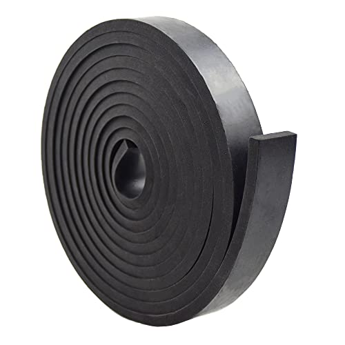 DEVNOL Neoprene Rubber Strip 1/4 (.250)" Thick X 1" Wide X 10'Long Grade 65A for Gasket, Surface Protection, Sealing - size: 1/4" x 1" x 10'