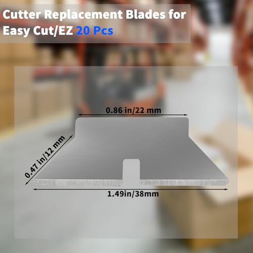 Cutter Replacement Blades for Easy Cut 20 Pcs