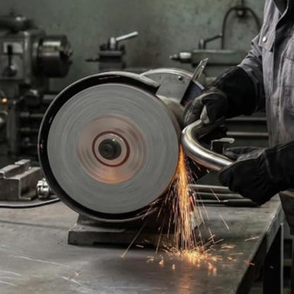 8" x 2" Extra Thick 180 Grit Fiber Buffing Wheel, 5/8" Arbor (7P) - style: 8"x2" Extra Thick Fiber Wheel