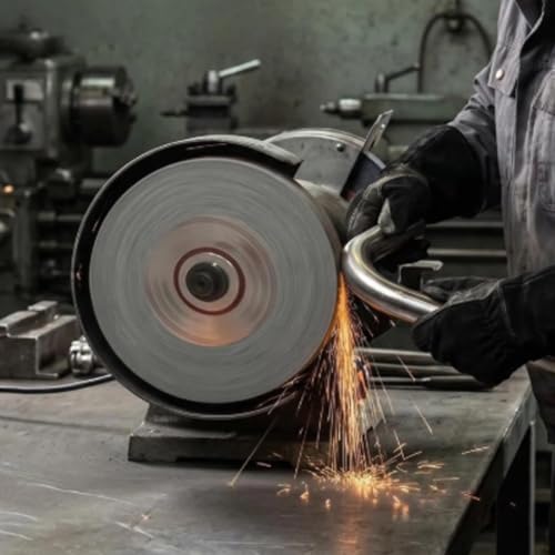 8 Inch 180 Grit Fiber Buffing Wheel, 5/8" Arbor (7P Hardness) - style: 8"x1" 7P Fiber Wheel