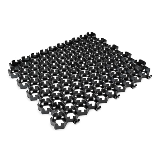 Standartpark Vodaland Permeable Pavers - HexPave Grass & Gravel Permeable Paver System - 100% Recycled PPE Plastic Pavers, Handles 27,000 lbs, 1" Depth, 325 s.f / 110 Units - size: 325 Sq Ft