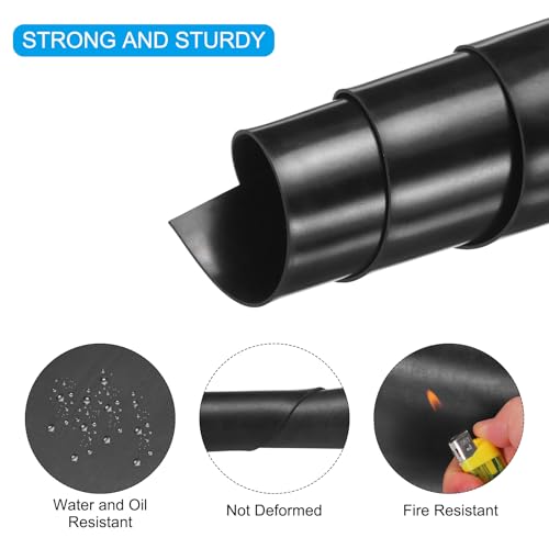 MECCANIXITY Solid Rubber Sheet 1/8" Thick x 18" Wide x 36" Long, Anti-Slip Neoprene Rubber Roofing Material for Gaskets DIY Material, Pads, Seal, Bumpers - size: 1/8" x 18" x 36"