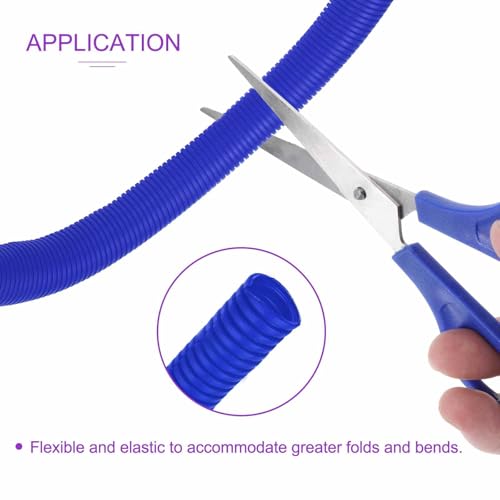 DMiotech 10ft Wire Loom Split Tubing 1 1/4 Inch(31.8mm) ID Blue - color: Blue, size: 1 1/4"-10ft