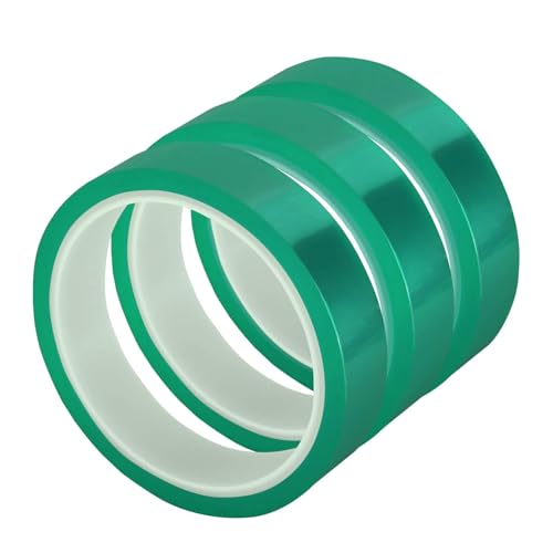 Viaky 3 Rolls High Temperature Tapes, 4/5''*108ft Heat Resistant Tape - color: Green