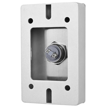 Push to Exit Button for Door Access Control Big Press Button Waterproof Stainless Steel Shell with Back Mounted Box NO/COM Output - color: 4.5''x2.8'' with Box
