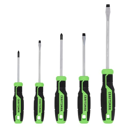 CRAFTSMAN Screwdriver Set 5 PC High Visibility Handles, Magnetic Tips (CMHT65135)